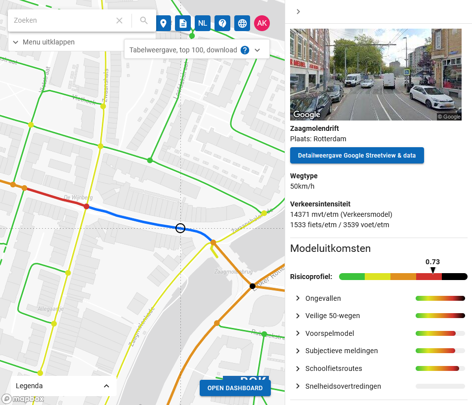 Ongevalrisico app
